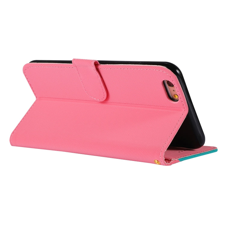 Fabric Stitching Embroidery Horizontal Flip Leather Case With Holder & Card Slots & Wallet for iPhone 6 Plus