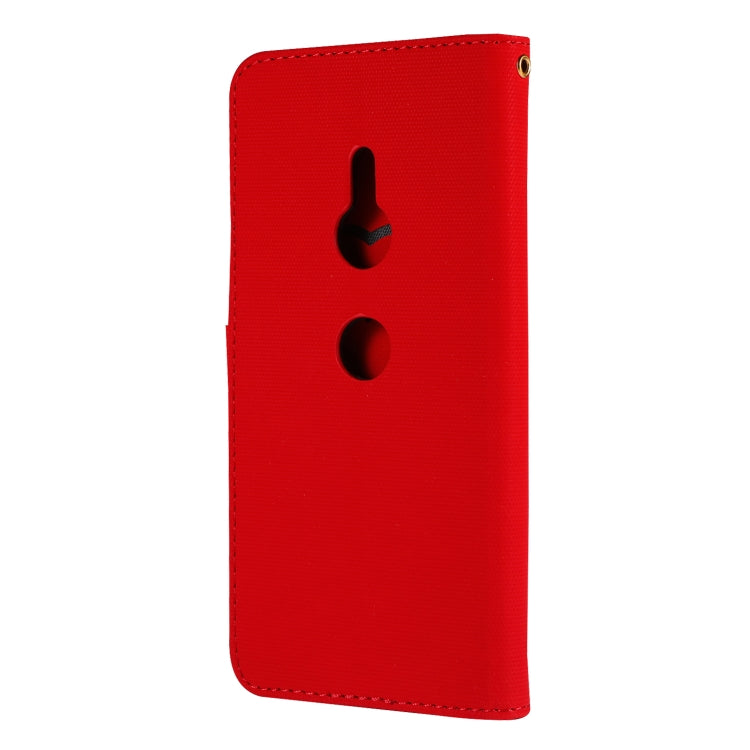 Fabric Stitching Embroidery Horizontal Flip Leather Case With Holder & Card Slots & Wallet for Sony Xperia Z3