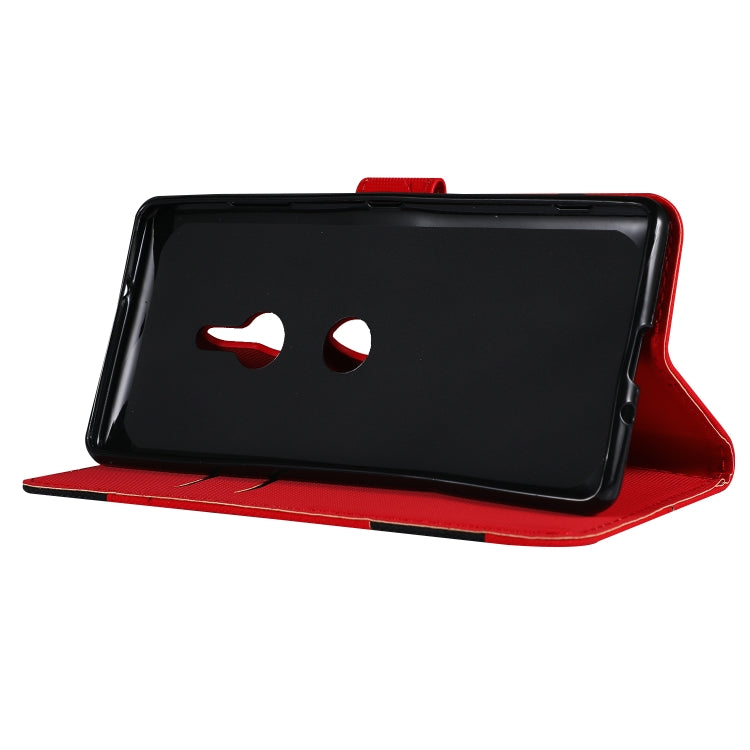Fabric Stitching Embroidery Horizontal Flip Leather Case With Holder & Card Slots & Wallet for Sony Xperia Z3