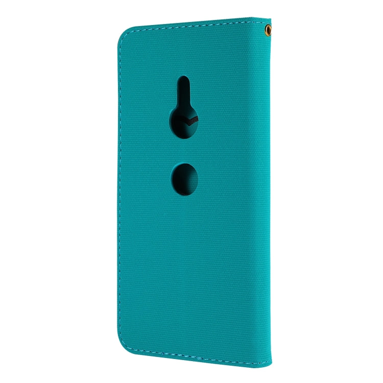 Fabric Stitching Embroidery Horizontal Flip Leather Case With Holder & Card Slots & Wallet for Sony Xperia Z3