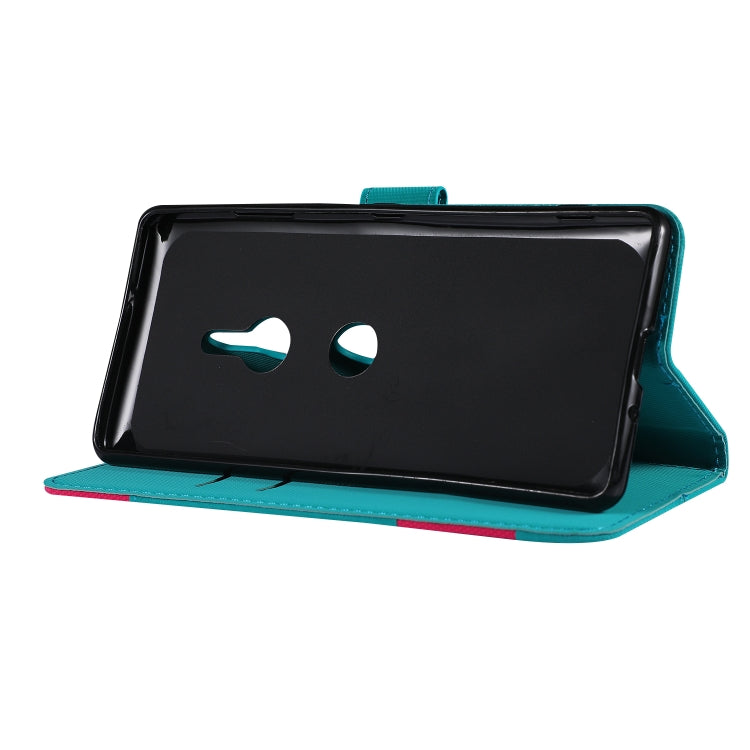Fabric Stitching Embroidery Horizontal Flip Leather Case With Holder & Card Slots & Wallet for Sony Xperia Z3