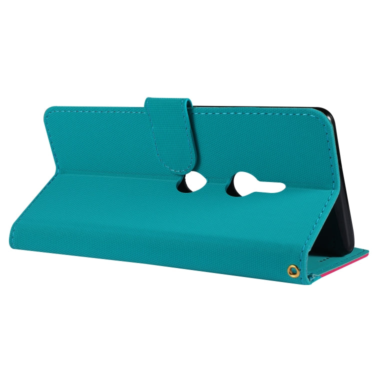 Fabric Stitching Embroidery Horizontal Flip Leather Case With Holder & Card Slots & Wallet for Sony Xperia Z3