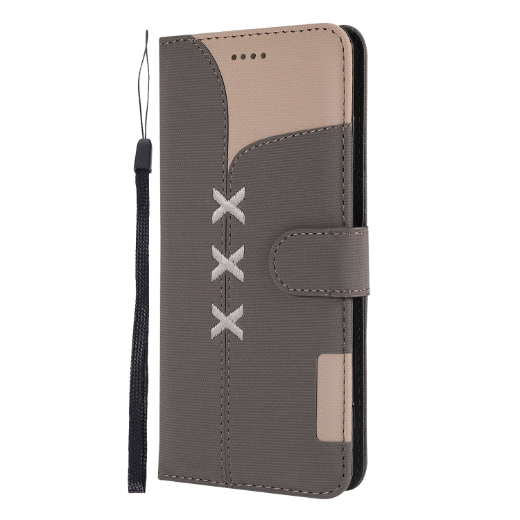 Fabric Stitching Embroidery Horizontal Flip Leather Case With Holder & Card Slots & Wallet for Sony Xperia Z3