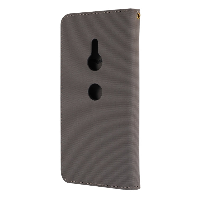 Fabric Stitching Embroidery Horizontal Flip Leather Case With Holder & Card Slots & Wallet for Sony Xperia Z3