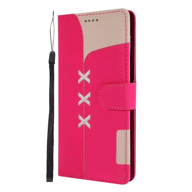 Fabric Stitching Embroidery Horizontal Flip Leather Case With Holder & Card Slots & Wallet for Sony Xperia Z2