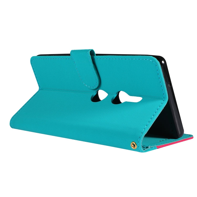 Fabric Stitching Embroidery Horizontal Flip Leather Case With Holder & Card Slots & Wallet for Sony Xperia Z2