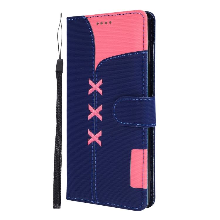 Fabric Stitching Embroidery Horizontal Flip Leather Case With Holder & Card Slots & Wallet for Sony Xperia Z2