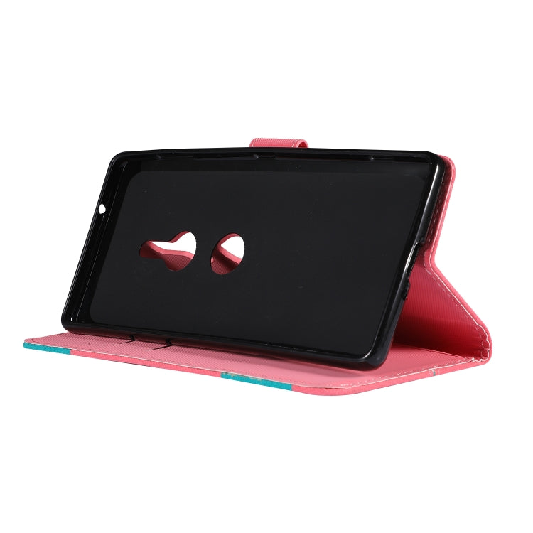 Fabric Stitching Embroidery Horizontal Flip Leather Case With Holder & Card Slots & Wallet for Sony Xperia Z2