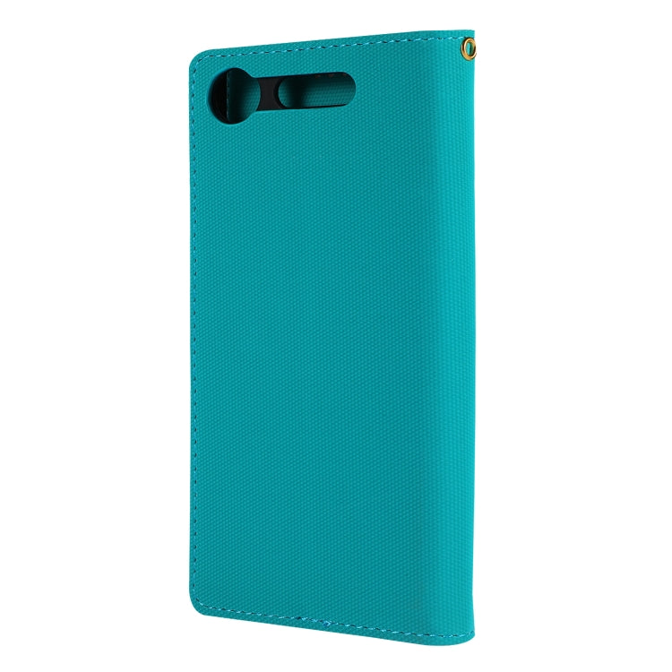 Fabric Stitching Embroidery Horizontal Flip Leather Case With Holder & Card Slots & Wallet for Sony Xperia Z1
