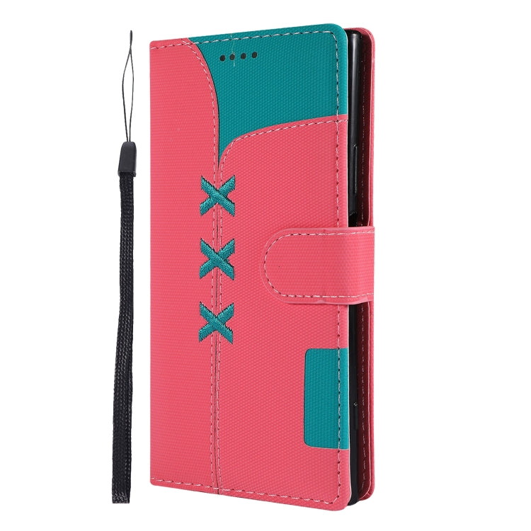 Fabric Stitching Embroidery Horizontal Flip Leather Case With Holder & Card Slots & Wallet for Sony Xperia Z1