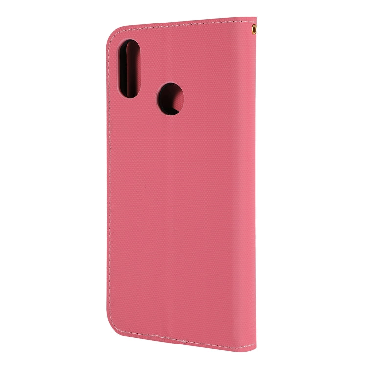 Fabric Stitching Embroidery Horizontal Flip Leather Case With Holder & Card Slots & Wallet for Xiaomi Redmi Note 7