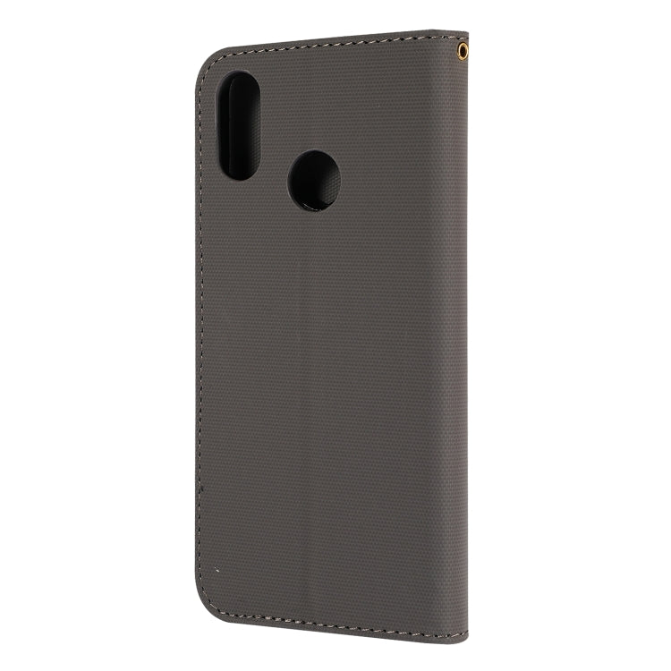 Fabric Stitching Embroidery Horizontal Flip Leather Case With Holder & Card Slots & Wallet for Xiaomi Redmi Note 7