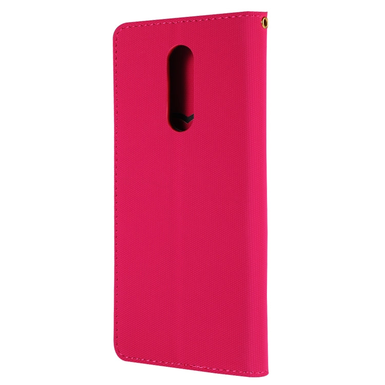 Fabric Stitching Embroidery Horizontal Flip Leather Case With Holder & Card Slots & Wallet for Sony Xperia 1