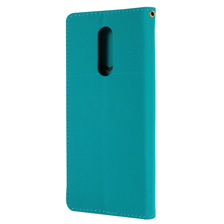 Fabric Stitching Embroidery Horizontal Flip Leather Case With Holder & Card Slots & Wallet for Sony Xperia 1