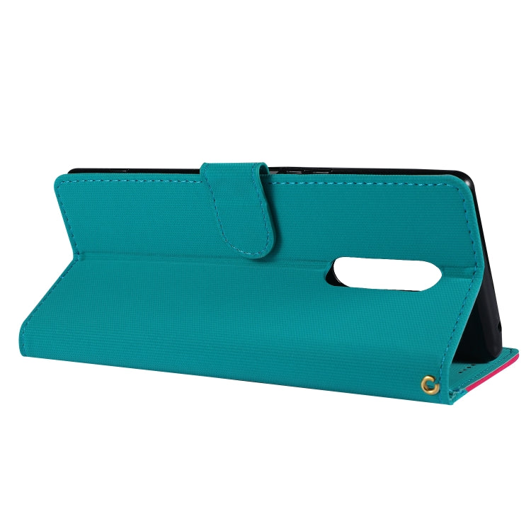 Fabric Stitching Embroidery Horizontal Flip Leather Case With Holder & Card Slots & Wallet for Sony Xperia 1