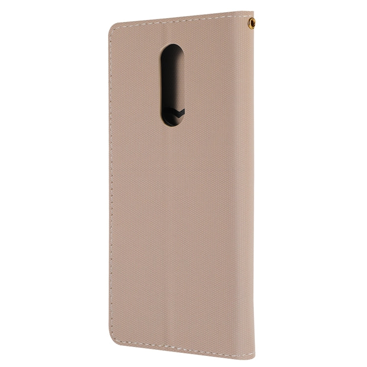 Fabric Stitching Embroidery Horizontal Flip Leather Case With Holder & Card Slots & Wallet for Sony Xperia 1