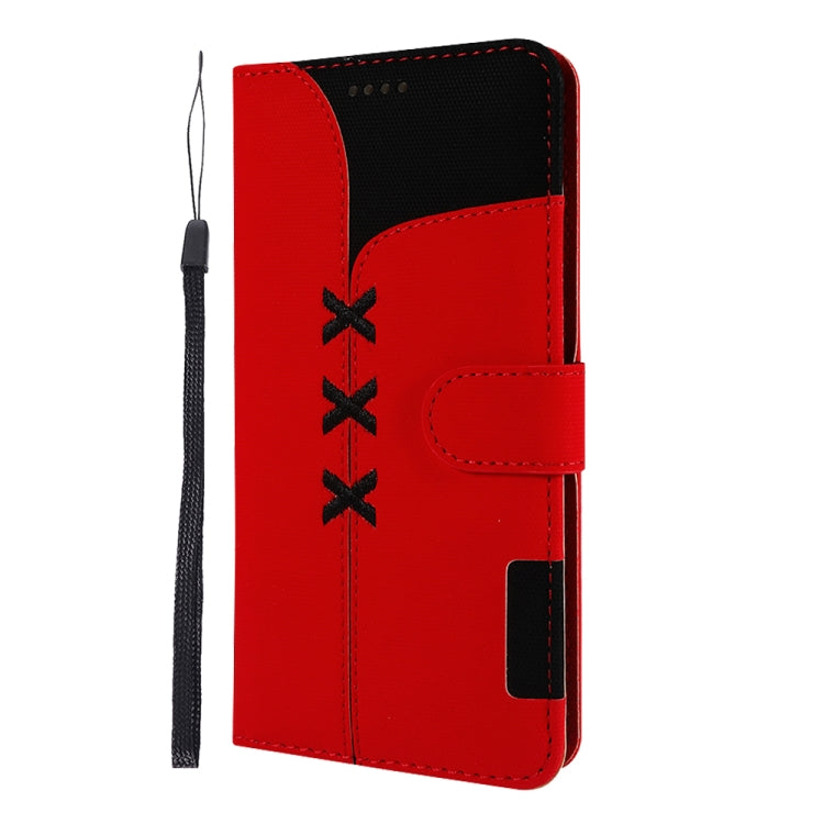 Fabric Stitching Embroidery Horizontal Flip Leather Case With Holder & Card Slots & Wallet for Huawei P20