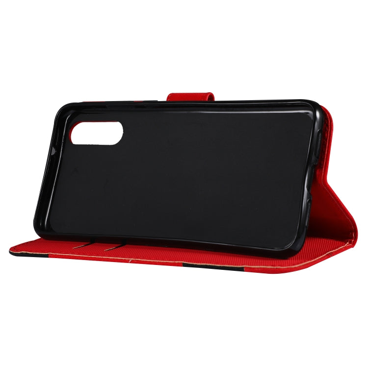 Fabric Stitching Embroidery Horizontal Flip Leather Case With Holder & Card Slots & Wallet for Huawei P20