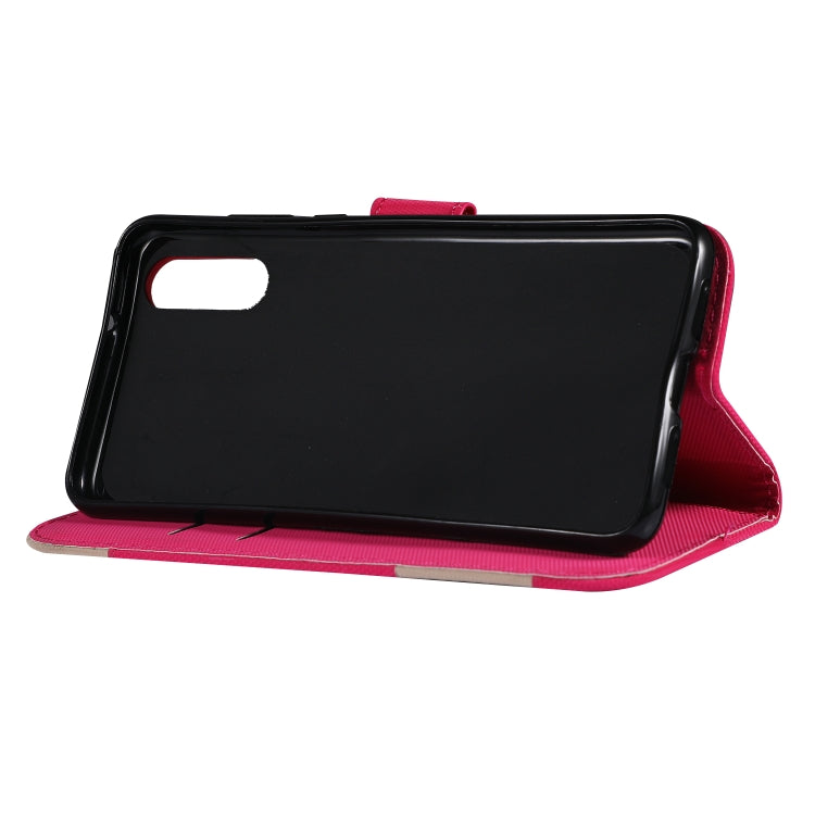 Fabric Stitching Embroidery Horizontal Flip Leather Case With Holder & Card Slots & Wallet for Huawei P20