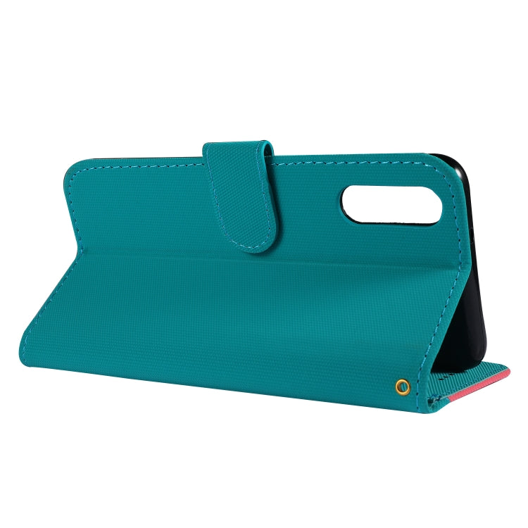 Fabric Stitching Embroidery Horizontal Flip Leather Case With Holder & Card Slots & Wallet for Huawei P20