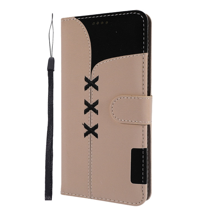 Fabric Stitching Embroidery Horizontal Flip Leather Case With Holder & Card Slots & Wallet for Huawei P20