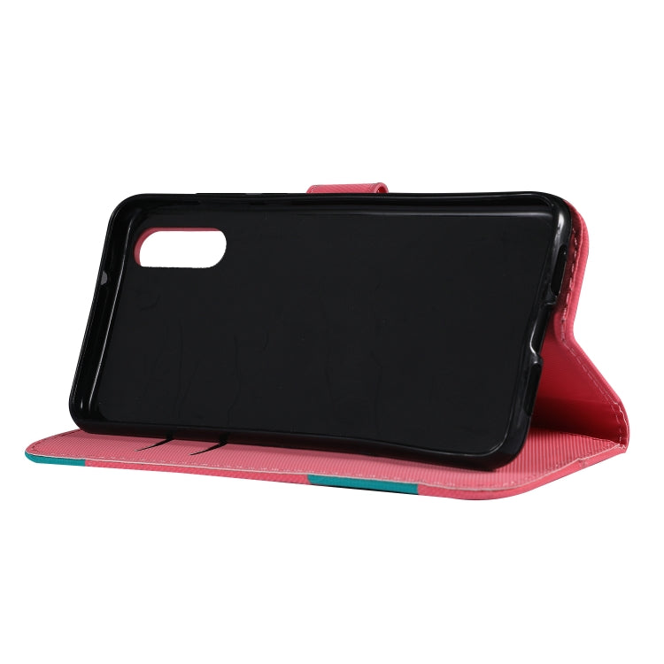 Fabric Stitching Embroidery Horizontal Flip Leather Case With Holder & Card Slots & Wallet for Huawei P20