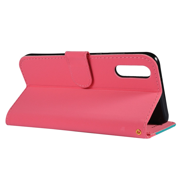 Fabric Stitching Embroidery Horizontal Flip Leather Case With Holder & Card Slots & Wallet for Huawei P20