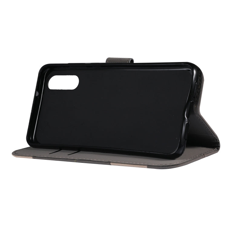 Fabric Stitching Embroidery Horizontal Flip Leather Case With Holder & Card Slots & Wallet for Huawei P20