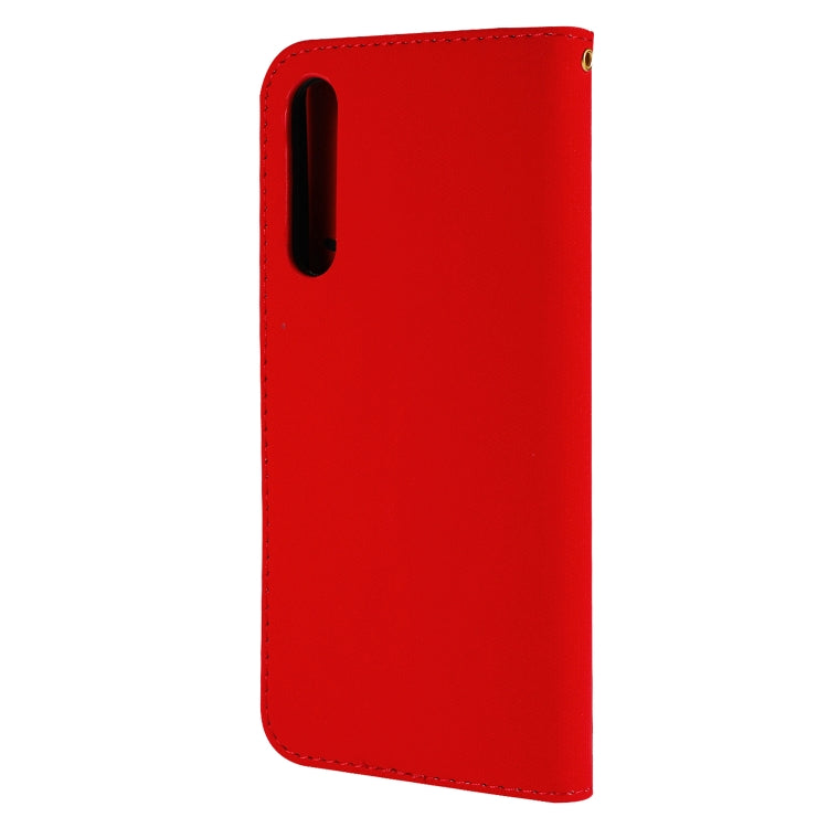 Fabric Stitching Embroidery Horizontal Flip Leather Case With Holder & Card Slots & Wallet for Huawei P20 Pro