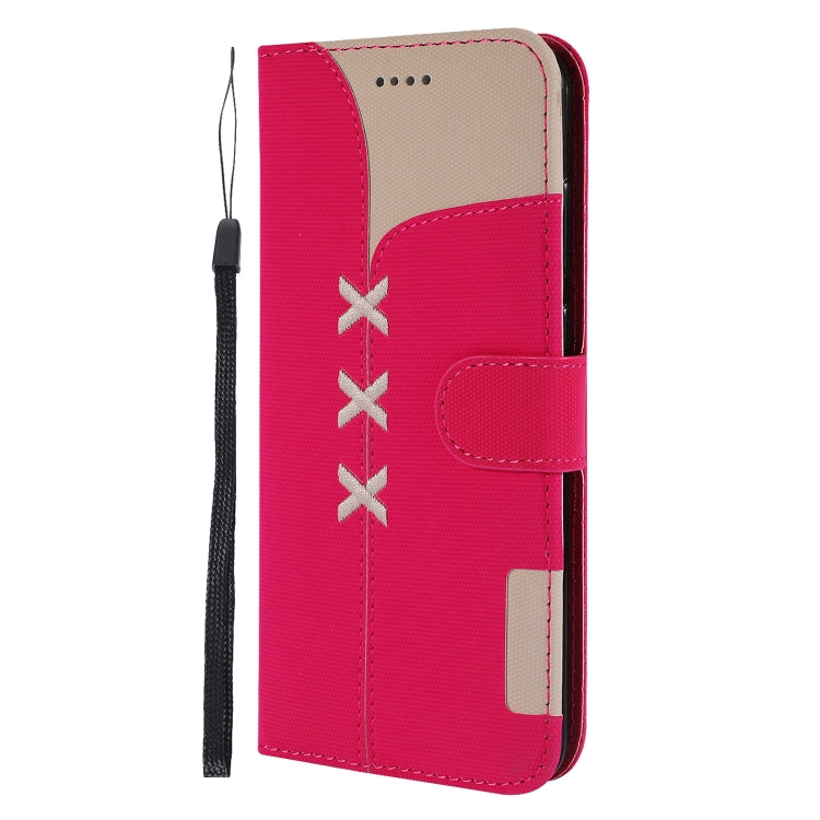 Fabric Stitching Embroidery Horizontal Flip Leather Case With Holder & Card Slots & Wallet for Huawei P20 Pro