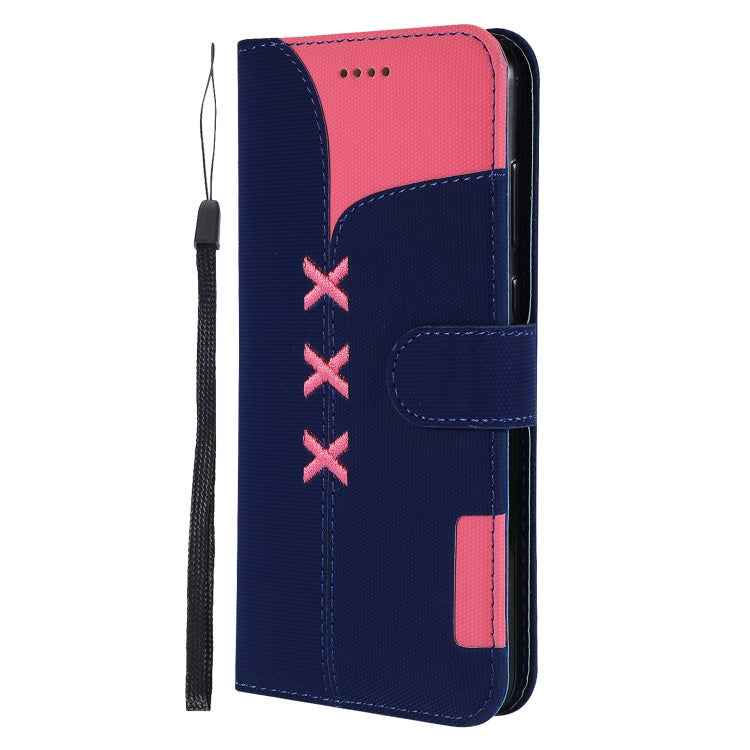 Fabric Stitching Embroidery Horizontal Flip Leather Case With Holder & Card Slots & Wallet for Huawei P20 Pro