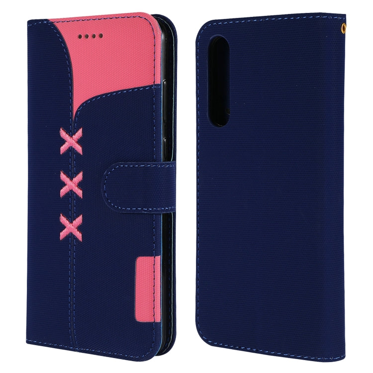 Fabric Stitching Embroidery Horizontal Flip Leather Case With Holder & Card Slots & Wallet for Huawei P20 Pro