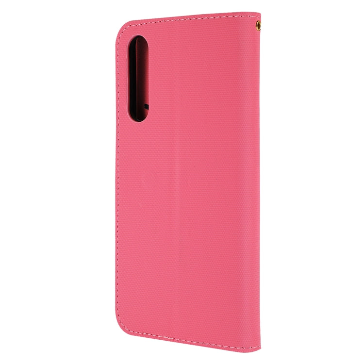Fabric Stitching Embroidery Horizontal Flip Leather Case With Holder & Card Slots & Wallet for Huawei P20 Pro