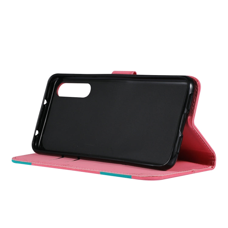 Fabric Stitching Embroidery Horizontal Flip Leather Case With Holder & Card Slots & Wallet for Huawei P20 Pro