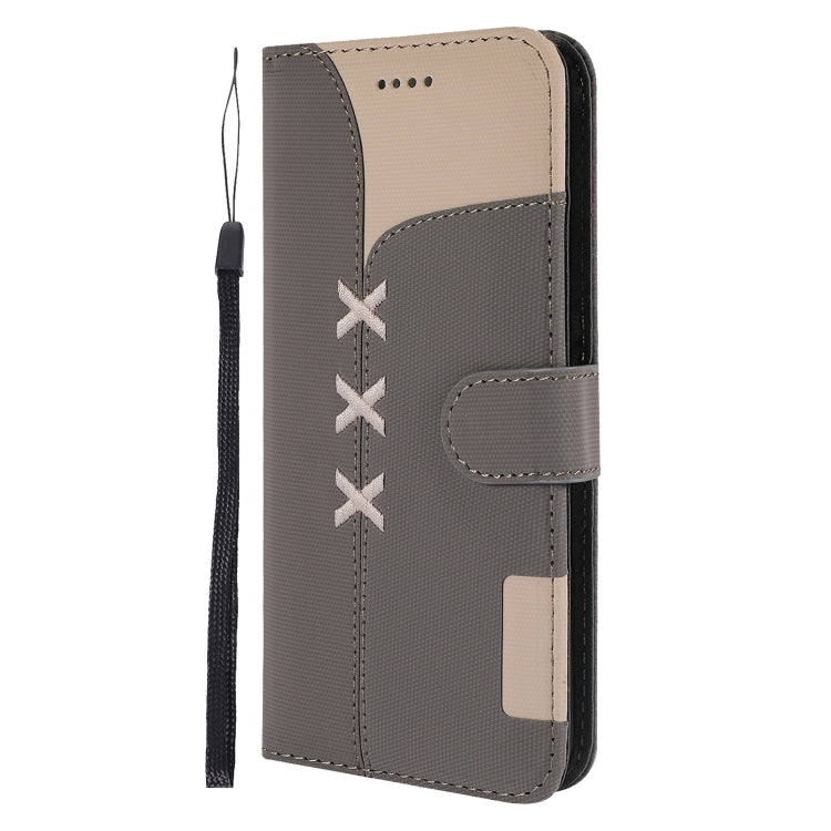 Fabric Stitching Embroidery Horizontal Flip Leather Case With Holder & Card Slots & Wallet for Huawei P20 Pro