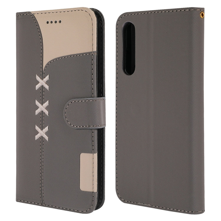 Fabric Stitching Embroidery Horizontal Flip Leather Case With Holder & Card Slots & Wallet for Huawei P20 Pro