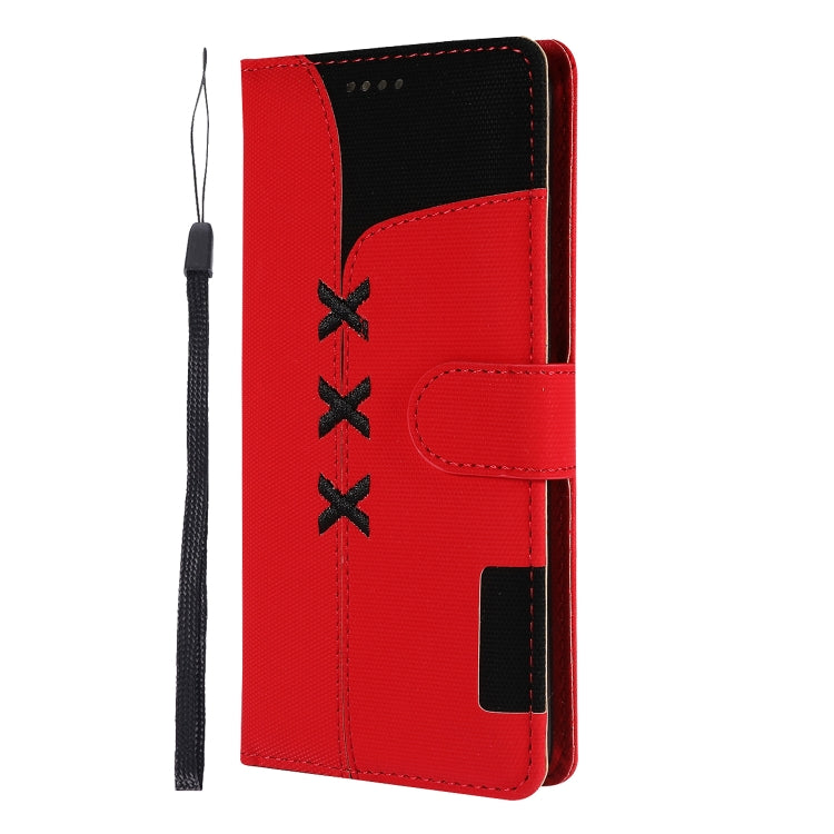 Fabric Stitching Embroidery Horizontal Flip Leather Case With Holder & Card Slots & Wallet for Huawei P30