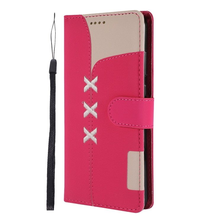 Fabric Stitching Embroidery Horizontal Flip Leather Case With Holder & Card Slots & Wallet for Huawei P30