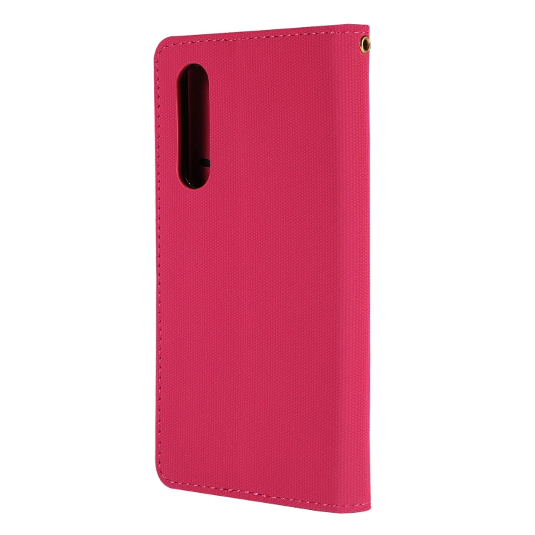 Fabric Stitching Embroidery Horizontal Flip Leather Case With Holder & Card Slots & Wallet for Huawei P30