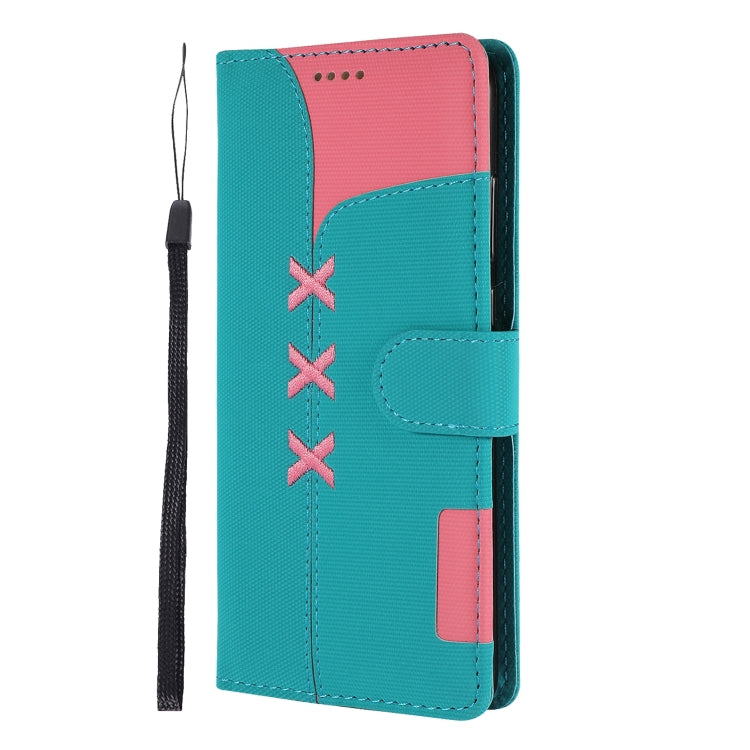 Fabric Stitching Embroidery Horizontal Flip Leather Case With Holder & Card Slots & Wallet for Huawei P30