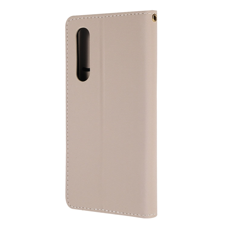 Fabric Stitching Embroidery Horizontal Flip Leather Case With Holder & Card Slots & Wallet for Huawei P30