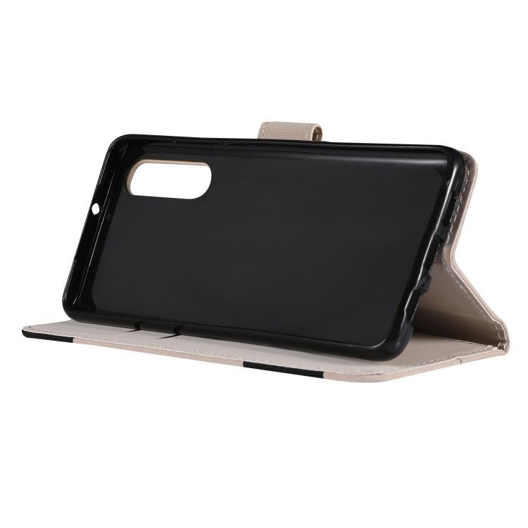 Fabric Stitching Embroidery Horizontal Flip Leather Case With Holder & Card Slots & Wallet for Huawei P30