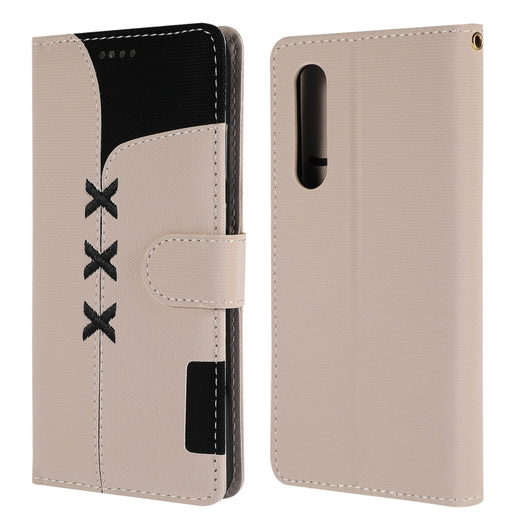 Fabric Stitching Embroidery Horizontal Flip Leather Case With Holder & Card Slots & Wallet for Huawei P30
