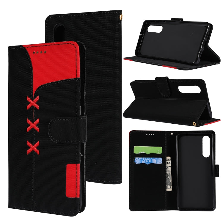 Fabric Stitching Embroidery Horizontal Flip Leather Case With Holder & Card Slots & Wallet for Huawei P30