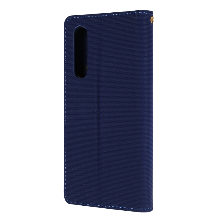 Fabric Stitching Embroidery Horizontal Flip Leather Case With Holder & Card Slots & Wallet for Huawei P30