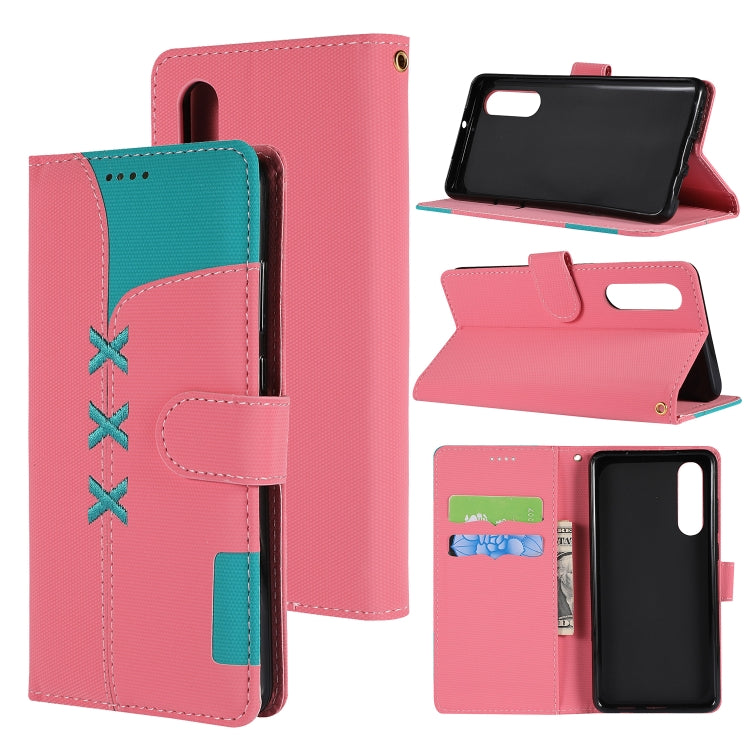 Fabric Stitching Embroidery Horizontal Flip Leather Case With Holder & Card Slots & Wallet for Huawei P30