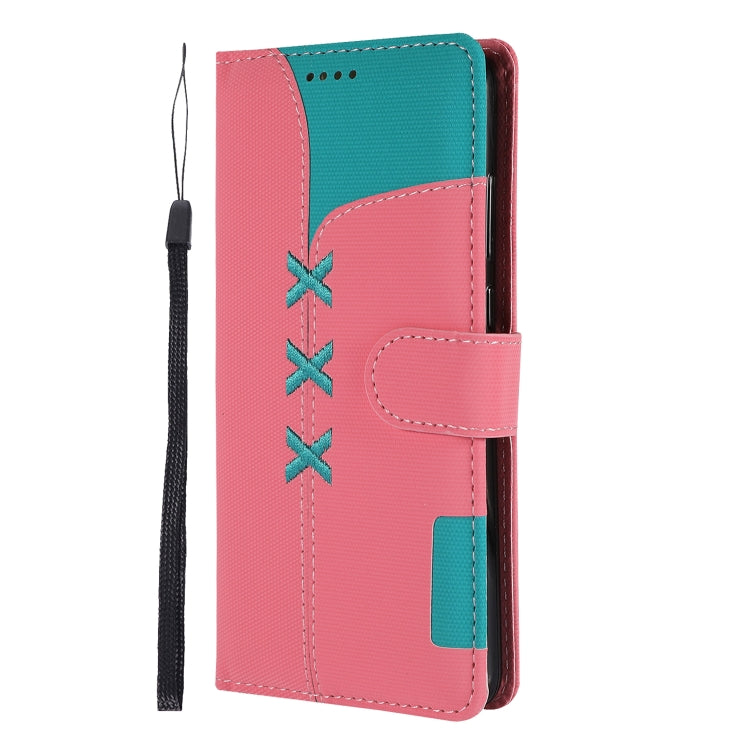 Fabric Stitching Embroidery Horizontal Flip Leather Case With Holder & Card Slots & Wallet for Huawei P30