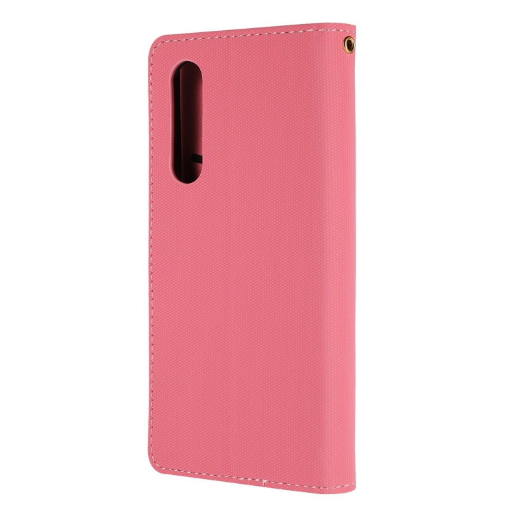 Fabric Stitching Embroidery Horizontal Flip Leather Case With Holder & Card Slots & Wallet for Huawei P30