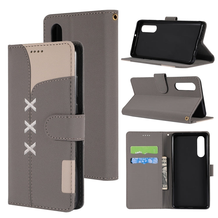 Fabric Stitching Embroidery Horizontal Flip Leather Case With Holder & Card Slots & Wallet for Huawei P30