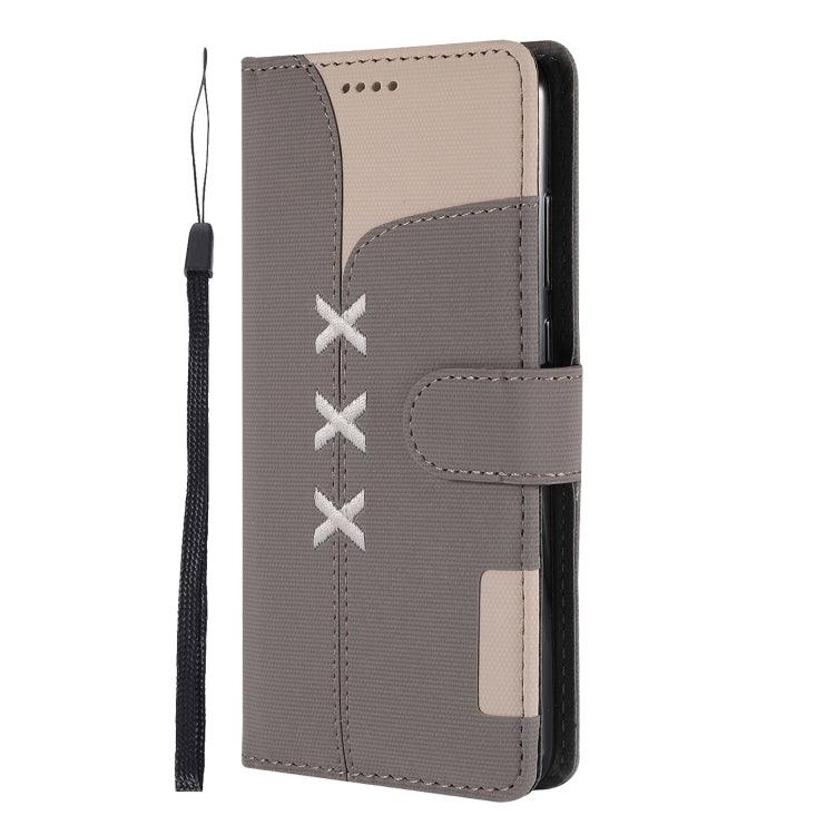 Fabric Stitching Embroidery Horizontal Flip Leather Case With Holder & Card Slots & Wallet for Huawei P30